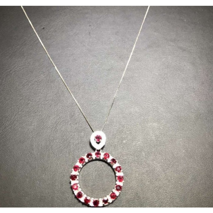 Natural Ruby Pendant, Engagement Necklace, Ruby Silver Pandent, Woman Necklace, Pendant Necklace, Luxury Necklace, Oval Cut Stone Pendant | Save 33% - Rajasthan Living 8