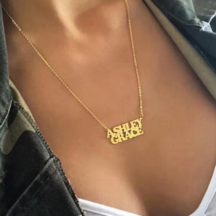 Stainless Steel, Gold, Silver, Rose Gold, Personalized Double Necklace | Save 33% - Rajasthan Living 6