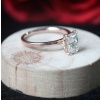 Moissanite Ring, 14k White gold, 1.8 ct Moissanite Ring, Engagement Ring, Wedding Ring, Luxury Ring,Ring/Band, Radiant Cut Moissanite Ring | Save 33% - Rajasthan Living 11