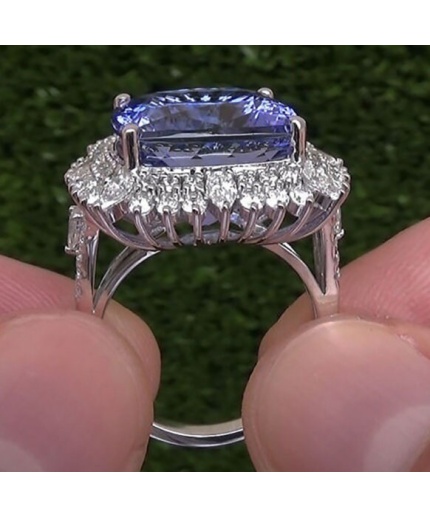 Tanzanite Woman Ring, Tanzanite Ring, 925 Sterling Silver Statement Ring, Engagement and Wedding Ring, Luxury Ring, Cushion Cut Ring | Save 33% - Rajasthan Living 3