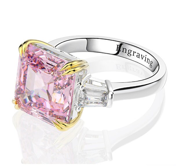 Pink Sapphire Ring, Citrine Ring, 925 Sterling Silver Woman Ring, Statement Ring, Engagement and Wedding Ring, Luxury Ring,Asscher Cut Ring | Save 33% - Rajasthan Living 13