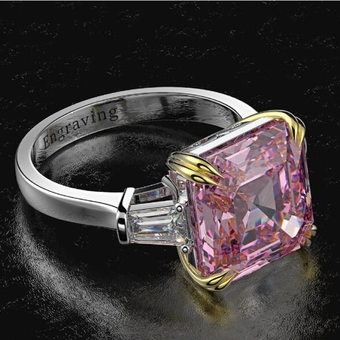 Pink Sapphire Ring, Citrine Ring, 925 Sterling Silver Woman Ring, Statement Ring, Engagement and Wedding Ring, Luxury Ring,Asscher Cut Ring | Save 33% - Rajasthan Living 12