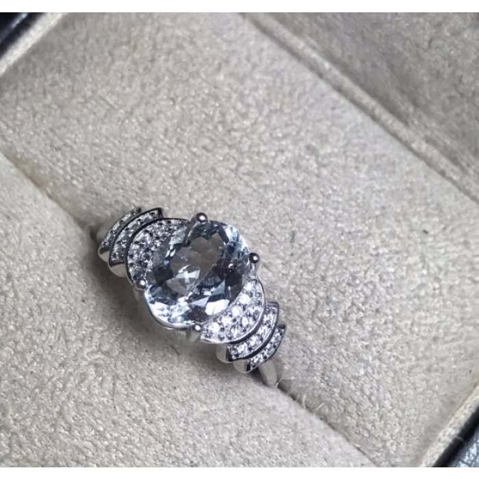 Natural Aquamarine Ring, 925 Sterling Silver, Aquamarine Ring, Engagement Ring, Wedding Ring, Luxury Ring, Ring/Band, Oval Cut Ring | Save 33% - Rajasthan Living 10