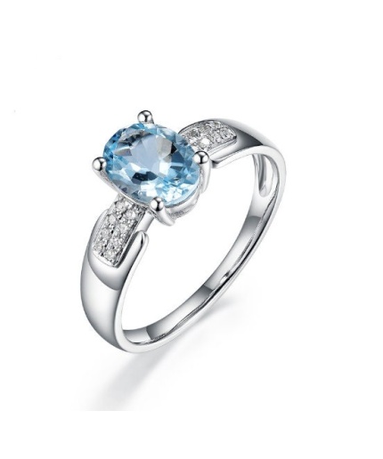 Natural Aquamarine Ring, 925 Sterling Silver, Aquamarine Ring, Engagement Ring, Wedding Ring, Luxury Ring, Ring/Band, Oval Cut Ring | Save 33% - Rajasthan Living