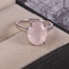 Natural Rose Quartz Ring, 925 Sterling Sliver, Rose Quartz Ring, Rose Quartz Engagement Ring, Wedding Ring, luxury Ring, Oval cut Ring | Save 33% - Rajasthan Living 10