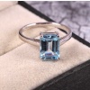 Natural Topaz Ring, 925 Sterling Silver, Topaz Engagement Ring,Topaz Ring, Topaz Wedding Ring, Luxury Ring, Ring/Band, Emerald Cut Ring | Save 33% - Rajasthan Living 9