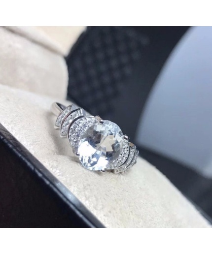 Natural Aquamarine Ring, 925 Sterling Silver, Aquamarine Ring, Engagement Ring, Wedding Ring, Luxury Ring, Ring/Band, Oval Cut Ring | Save 33% - Rajasthan Living