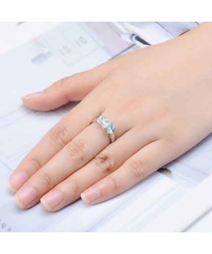 Natural Aquamarine Ring, 925 Sterling Silver, Aquamarine Ring, Engagement Ring, Wedding Ring, Luxury Ring, Ring/Band, Ovel Cut Ring | Save 33% - Rajasthan Living 3