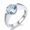 Natural Aquamarine Ring, 925 Sterling Silver, Aquamarine Ring, Engagement Ring, Wedding Ring, Luxury Ring, Ring/Band, Round Cut Ring | Save 33% - Rajasthan Living 9