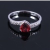 Natural Garnet Ring, 925 Sterling Sliver, Garnet Ring, Garnet Engagement Ring, Wedding Ring, luxury Ring, Ring/Band, Garnet Heart cut Ring | Save 33% - Rajasthan Living 8