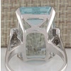 Aquamarine Woman Ring, Aquamarine Ring, 925 Sterling Silver Statement Ring, Engagement and Wedding Ring, Luxury Ring, Emerald Cut Ring | Save 33% - Rajasthan Living 14