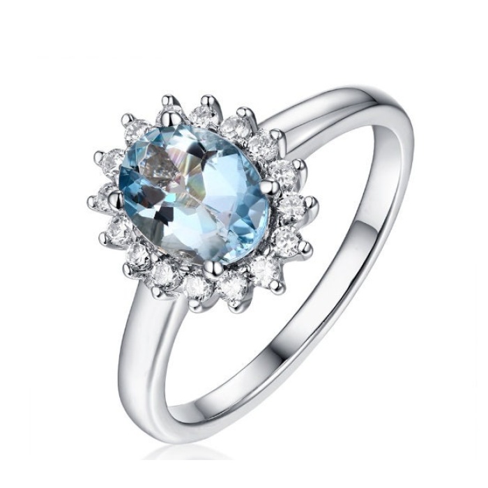 Natural Aquamarine Ring, 925 Sterling Silver, Aquamarine Ring, Engagement Ring, Wedding Ring, Luxury Ring, Ring/Band, Oval Cut Ring | Save 33% - Rajasthan Living 5