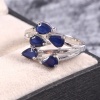 Natural Blue Sapphire Ring, 925 Sterling Sliver, Sapphire Engagement Ring, Wedding Ring, Sapphire luxury Ring, Wedding Ring, Pear cut Ring | Save 33% - Rajasthan Living 9
