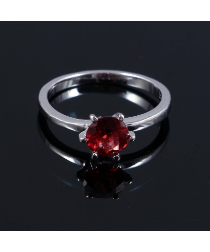 Natural Garnet Ring, 925 Sterling Sliver, Garnet Ring, Garnet Engagement Ring, Wedding Ring, luxury Ring, Ring/Band, Round cut Ring | Save 33% - Rajasthan Living