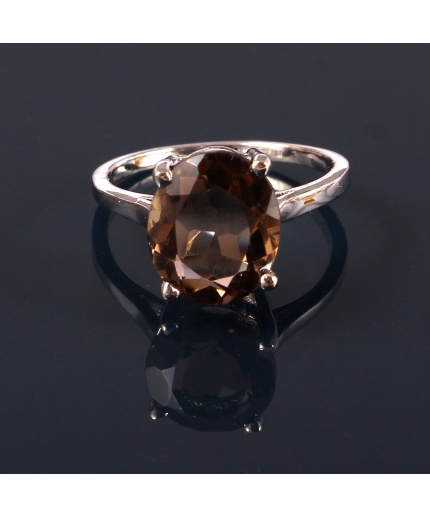 Natural Smoky Quartz Ring, 925 Sterling Silver Smoky Quartz Engagement Ring, Wedding Ring, Luxury Ring, Ring/Band, Oval Cut Ring | Save 33% - Rajasthan Living 5