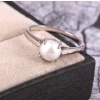 Natural Pearl Ring, 925 Sterling Sliver, Pearl Ring, Pearl Engagement Ring, Wedding Ring, luxury Ring, Ring/Band, Round Cabochon Ring | Save 33% - Rajasthan Living 9