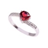 Natural Garnet Ring, 925 Sterling Sliver, Garnet Ring, Garnet Engagement Ring, Wedding Ring, luxury Ring, Ring/Band, Garnet Heart cut Ring | Save 33% - Rajasthan Living 10