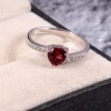 Natural Garnet Ring, 925 Sterling Sliver, Garnet Ring, Garnet Engagement Ring, Wedding Ring, luxury Ring, Ring/Band, Garnet Heart cut Ring | Save 33% - Rajasthan Living 9
