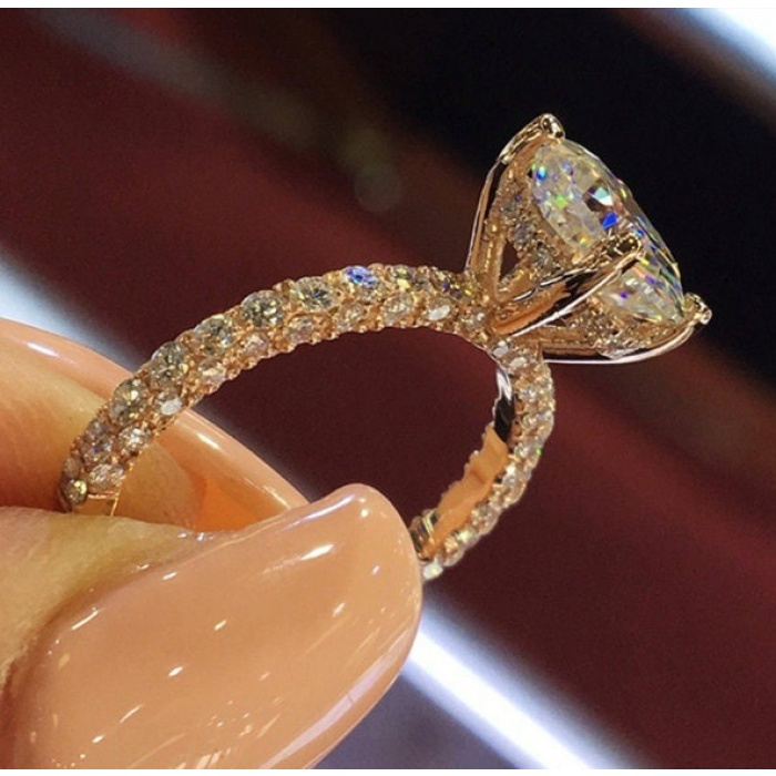 Zircon Ring, 925 Sterling Silver, Zircon Ring, Engagement Ring, Wedding Ring, Luxury Ring, Ring/Band, Round Cut Ring | Save 33% - Rajasthan Living 10