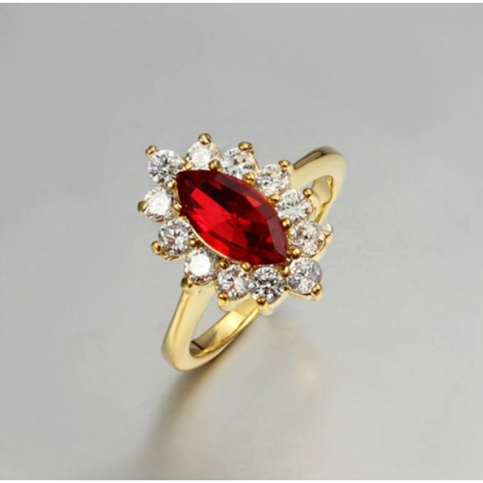 Ruby Woman Ring, Ruby Ring, 925 Sterling Silver Statement Ring, Engagement and Wedding Ring, Luxury Ring, Luxury Ring, Marquise Cut Ring | Save 33% - Rajasthan Living 7