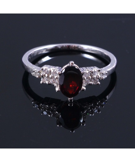 Natural Garnet Ring, 925 Sterling Sliver, Garnet Ring, Garnet Engagement Ring, Wedding Ring, luxury Ring, Ring/Band, Garnet Oval cut Ring | Save 33% - Rajasthan Living