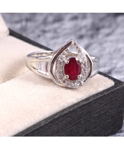 Natural Garnet Ring, 925 Sterling Sliver, Garnet Ring, Garnet Engagement Ring, Wedding Ring, luxury Ring, Ring/Band, Garnet Pear cut Ring | Save 33% - Rajasthan Living 3