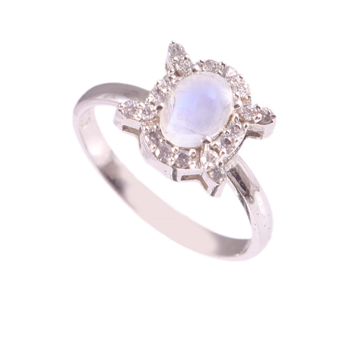 Natural Moonstone Ring, 925 Sterling Silver, Moonstone Engagement Ring, Wedding Ring, Luxury Ring, Ring/Band, Pear Cabochon Ring | Save 33% - Rajasthan Living 8