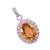 Natural Citrine Pendant, Engagement Pendent, Citrine Pendent, Woman Pendant, Pendant Necklace, Luxury Pendent, Oval Stone Pendent | Save 33% - Rajasthan Living 10