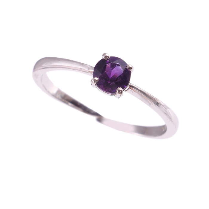 Natural Amethyst Ring, 925 Sterling Silver, Amethyst Engagement Ring, Amethyst Ring, Wedding Ring, Luxury Ring, Ring/Band, Round Cut Ring | Save 33% - Rajasthan Living 7
