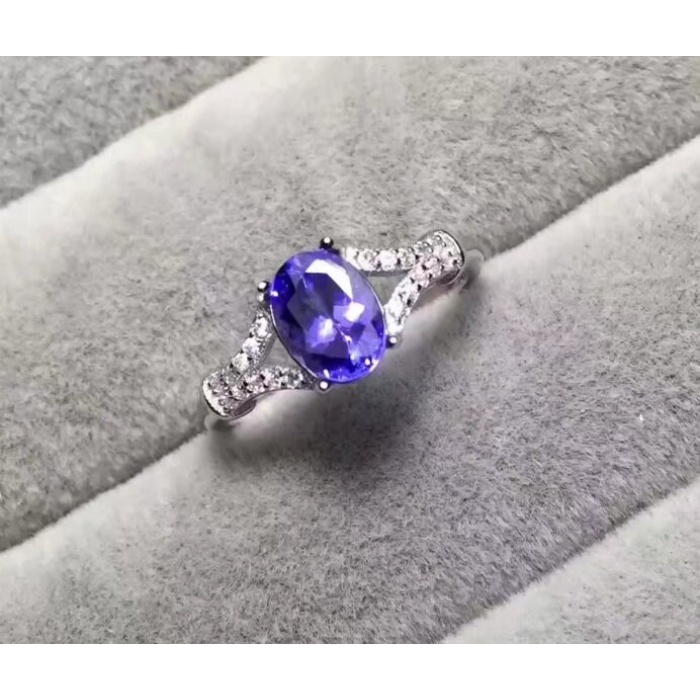 Natural Tanzanite Ring,925 Sterling Sliver,Engagement Ring,Wedding Ring, luxury Ring, soliture Ring, Ovel cut Ring | Save 33% - Rajasthan Living 7
