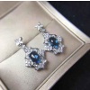 Natural Blue Topaz Drop Earrings, 925 Sterling Silver, Drop Earrings, Blue Topaz Earrings, Luxury Earrings, Oval Cut Stone Earrings | Save 33% - Rajasthan Living 9