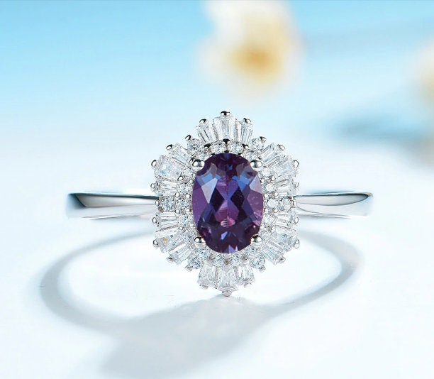 Alexandrite Ring, Woman Ring, 925 Sterling Silver Alexandrite Ring, Statement Ring, Engagement and Wedding Ring, Oval Cut Ring | Save 33% - Rajasthan Living 10