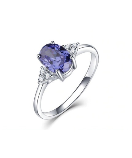 Tanzanite Ring, 925 Sterling Silver Engagement Ring, Wedding Ring, Tanzanite Ring, luxury Ring, soliture Ring, Woman Ring, Oval cut Ring | Save 33% - Rajasthan Living 3