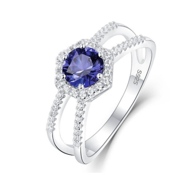 Tanzanite Ring, 925 Sterling Silver Engagement Ring, Weddingman Ring, C Ring, Tanzanite Ring, luxury Ring, soliture Ring, Round cut Ring | Save 33% - Rajasthan Living 6