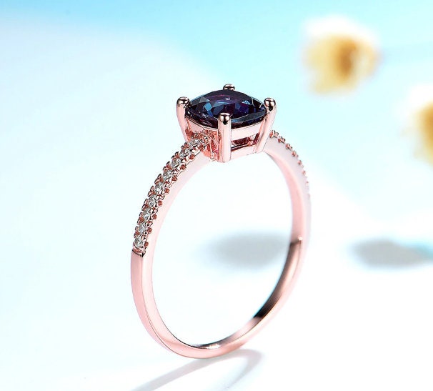 Alexandrite Ring, Woman Ring, 925 Sterling Silver Alexandrite Ring, Statement Ring, Engagement and Wedding Ring, Cushion Cut Ring | Save 33% - Rajasthan Living 12