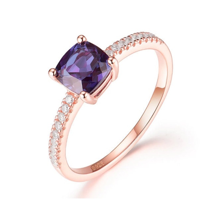 Alexandrite Ring, Woman Ring, 925 Sterling Silver Alexandrite Ring, Statement Ring, Engagement and Wedding Ring, Cushion Cut Ring | Save 33% - Rajasthan Living 9