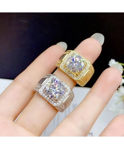 Moissanite Ring, 925 Sterling Silver, 3ct Moissanite Ring, Engagement Ring, Wedding Ring, Luxury Ring, Ring/Band, Round Cut Ring | Save 33% - Rajasthan Living 3