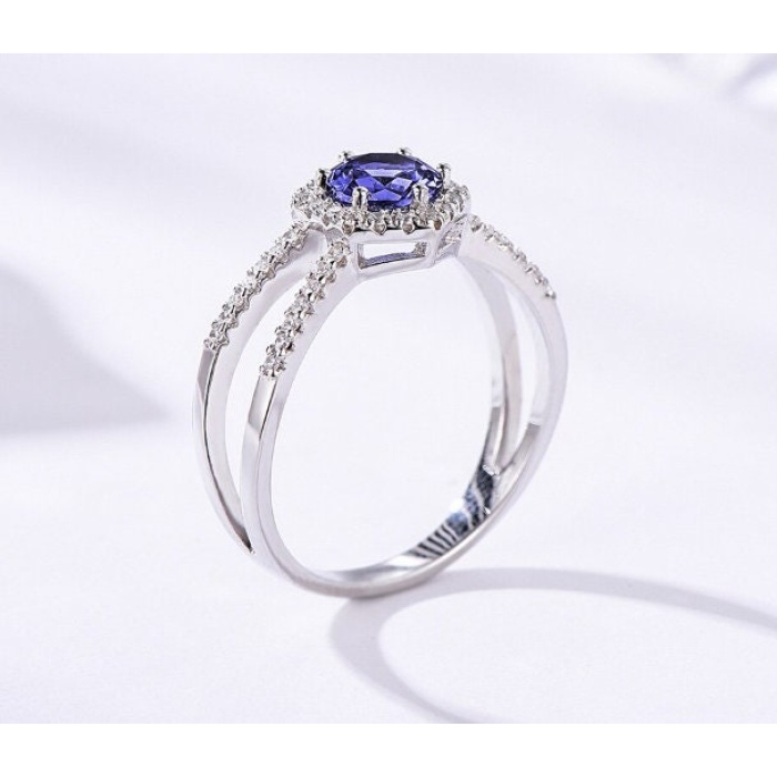 Tanzanite Ring, 925 Sterling Silver Engagement Ring, Weddingman Ring, C Ring, Tanzanite Ring, luxury Ring, soliture Ring, Round cut Ring | Save 33% - Rajasthan Living 8