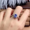 Natural Tanzanite Ring, 925 Sterling Sliver Engagement Ring, Tanzanite Ring, Wedding Ring, luxury Ring, soliture Ring, Emerald cut Ring | Save 33% - Rajasthan Living 12
