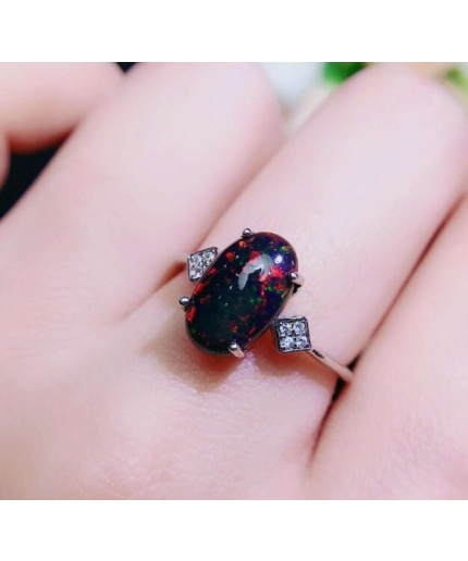 Natural Black Opal Ring,925 Sterling Silver,Engagement Ring, Wedding Ring, Luxury Ring, Ring/Band | Save 33% - Rajasthan Living 3