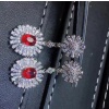 Natural Ruby Drop Earrings, 925 Sterling Silver, Ruby Earrings, Ruby Silver Earrings, Ruby Luxury Earrings, Oval Cut Stone Earrings | Save 33% - Rajasthan Living 13