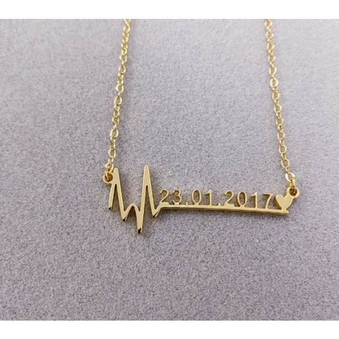 Stainless Steel, Personalized Date Necklace | Save 33% - Rajasthan Living 8