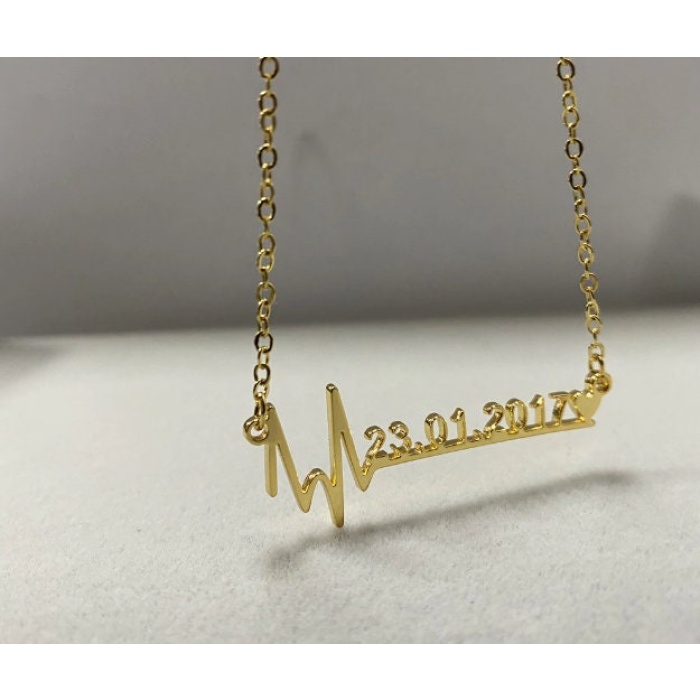 Stainless Steel, Personalized Date Necklace | Save 33% - Rajasthan Living 9