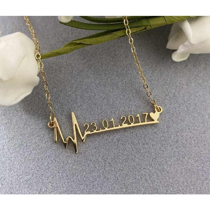 Stainless Steel, Personalized Date Necklace | Save 33% - Rajasthan Living 5