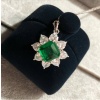 Emerald Pandent Set, Engagement Jewelry Set, Emerald Jewelry Set, Wedding Pendent, Luxury Pendent, Square Cut Stone Pendent | Save 33% - Rajasthan Living 10