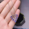 Natural Tanzanite Pendant, Engagement Pendent, Tanzanite Silver Pendent, Woman Pendant, Pendant Necklace, Luxury Pendent, Oval Cut Pendent | Save 33% - Rajasthan Living 13