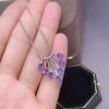 Natural Tanzanite Pendant, Engagement Pendent, Tanzanite Silver Pendent, Woman Pendant, Pendant Necklace, Luxury Pendent, Oval Cut Pendent | Save 33% - Rajasthan Living 14