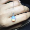 Natural Fire Opal Pendant, Engagement Pendent, Fire Opal Silver Pendent, Woman Pendant, Pendant Necklace, Luxury Pendent, Oval Pendent | Save 33% - Rajasthan Living 9