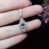 Natural Tanzanite Pendant, Engagement Pendent, Tanzanite Silver Pendent, Woman Pendant, Pendant Necklace, Luxury Pendent, Oval Cut Pendent | Save 33% - Rajasthan Living 8
