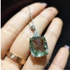Natural Green Amethyst Jewelry Set, Engagement Ring, Green Amethyst Jewellery Set, Woman Pendant, Luxury Pendent, Cushion Cut Stone Pendent | Save 33% - Rajasthan Living 15